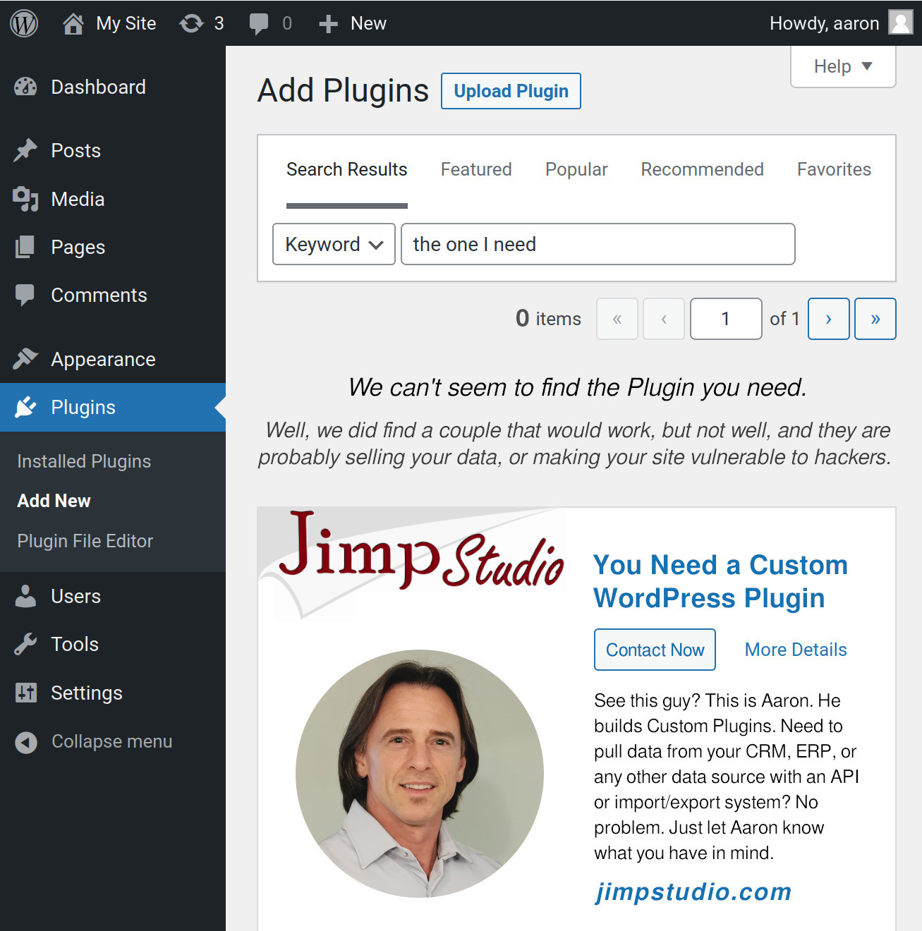 Custom WordPress Plugins